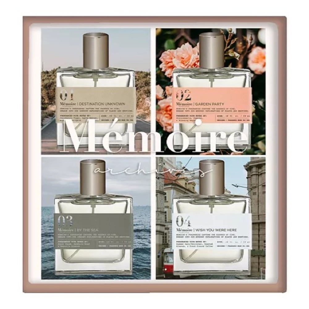 Memoire Archives Perfume Discovery Set Four Travel Size Fragrances NIB